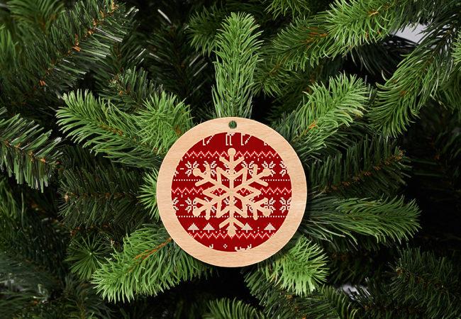 Wooden Christmas Tree Decorations D20