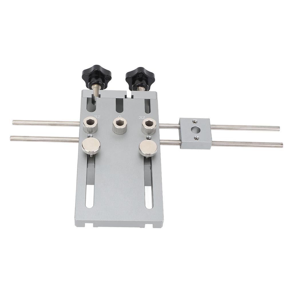 Set de dibluri 3 în 1, din aliaj de aluminiu, instrument de localizare a îmbinărilor, perforator de dibluri, pentru prelucrarea lemnului