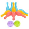 1 Set Plastic Colorful/White Bowling Set Indoor Outdoor Parties Sports Team Family Birthday School Gifts YMY