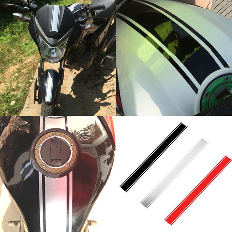 Motorcycle Fuel Tank Sticker DIY Stripe Decal Tank Decal Reflective Stickers Motorcycle Styling Decoration Accessories 50*4.5cm