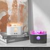 For Air Humidifier Ultrasonic Cool Mist Maker Fogger LED Essential Oil 3D Effect Flame Lamp with Himalayan Salt