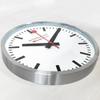 MONDAINE Zegar ścienny A995.CLOCK.16SBB Duży 40cm Srebrny/Biały [Import Równoległy]
