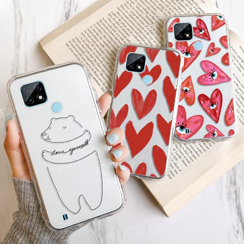 

Чехол для телефона Realme GT Neo C21 C20 Q3 Pro Narzo 30 8 Pro 7 6 Oppo Reno 5 Lite Z 4 F A94 A9 2020 A5 A11 A52 Силиконовый чехол для сердца Для Vivo V7 Y11 2019