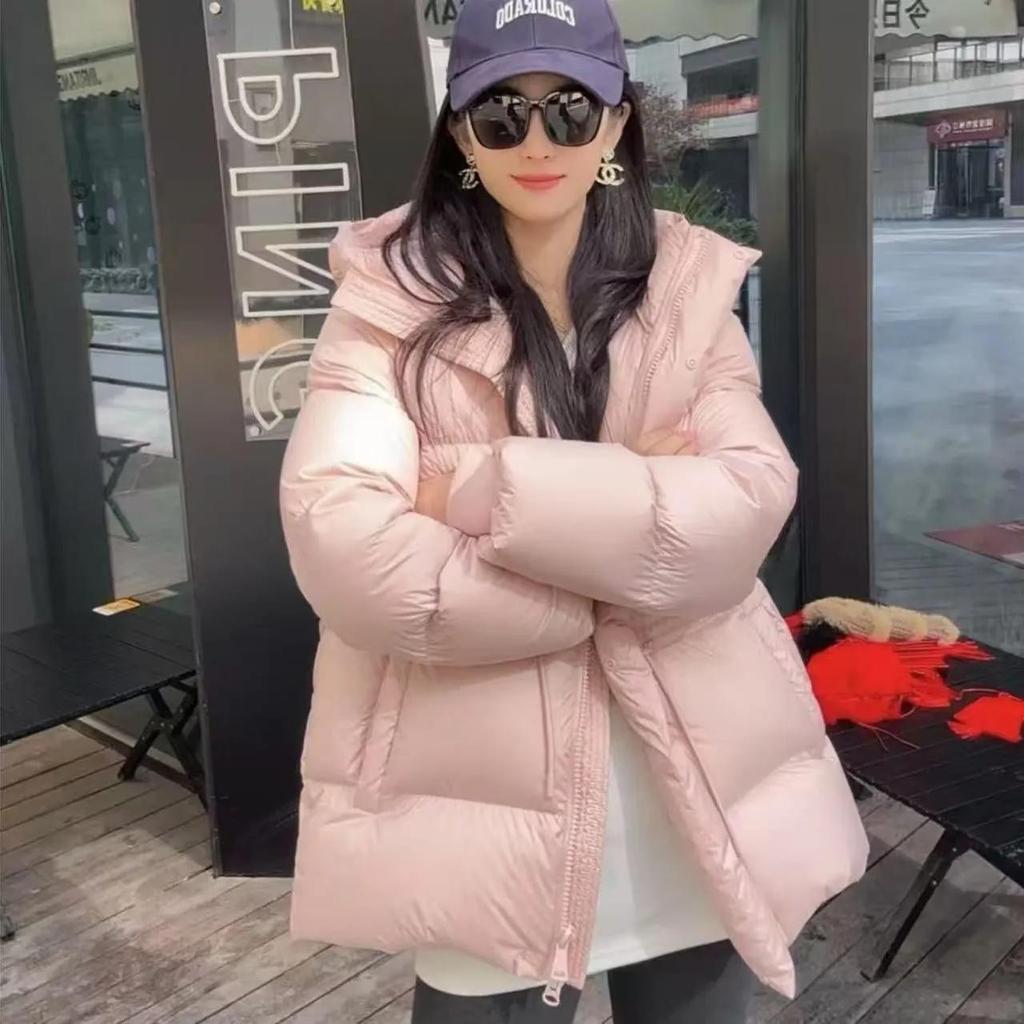 Autumn and Winter Fashion Warm Women's Hooded Drawstring Waist Was Thin and Small Cotton-padded Jacket