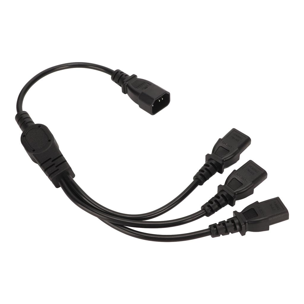 IEC 320 C14 to 3 X C13 Power Cable Universal 1 to 3 IEC 320 C14 Male to 3 X C13 Female Y Splitter Power Adapter Cable