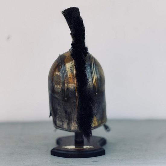 Medieval Knight Steel Authentic Troy Achilies Helmet Greek Helmet With Wooden Stand