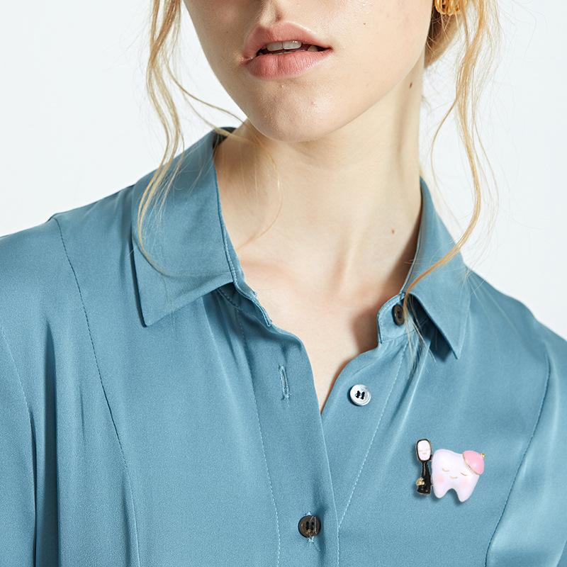 Kreatives Design, Kleine Zähne Brosche, Weibliche Niedliche Cartoon Korsage, Hochwertige Exquisite Anstecknadel, Personalisierter Temperament mit Accessoires