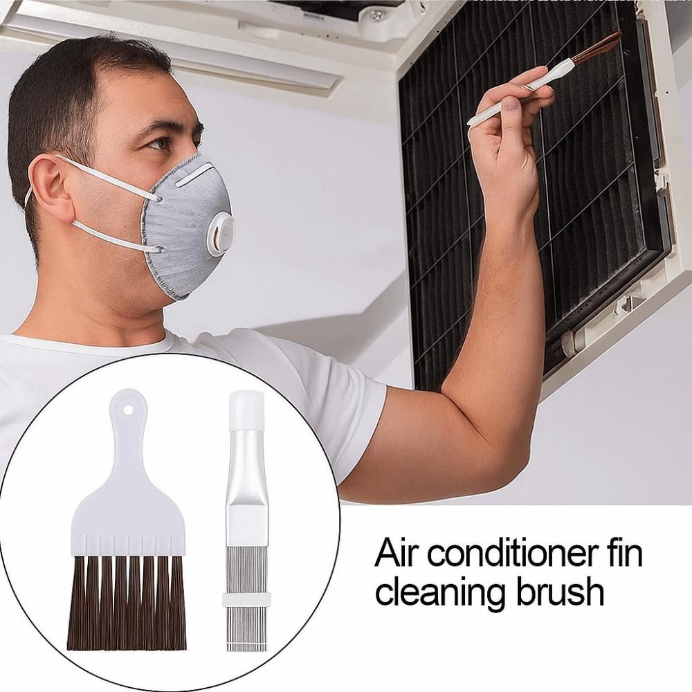 2Pcs/Set Fin Comb AC Fin Cleaning Brush Cleaning Brush Coil Comb Clean Tools  Condenser Cleaning