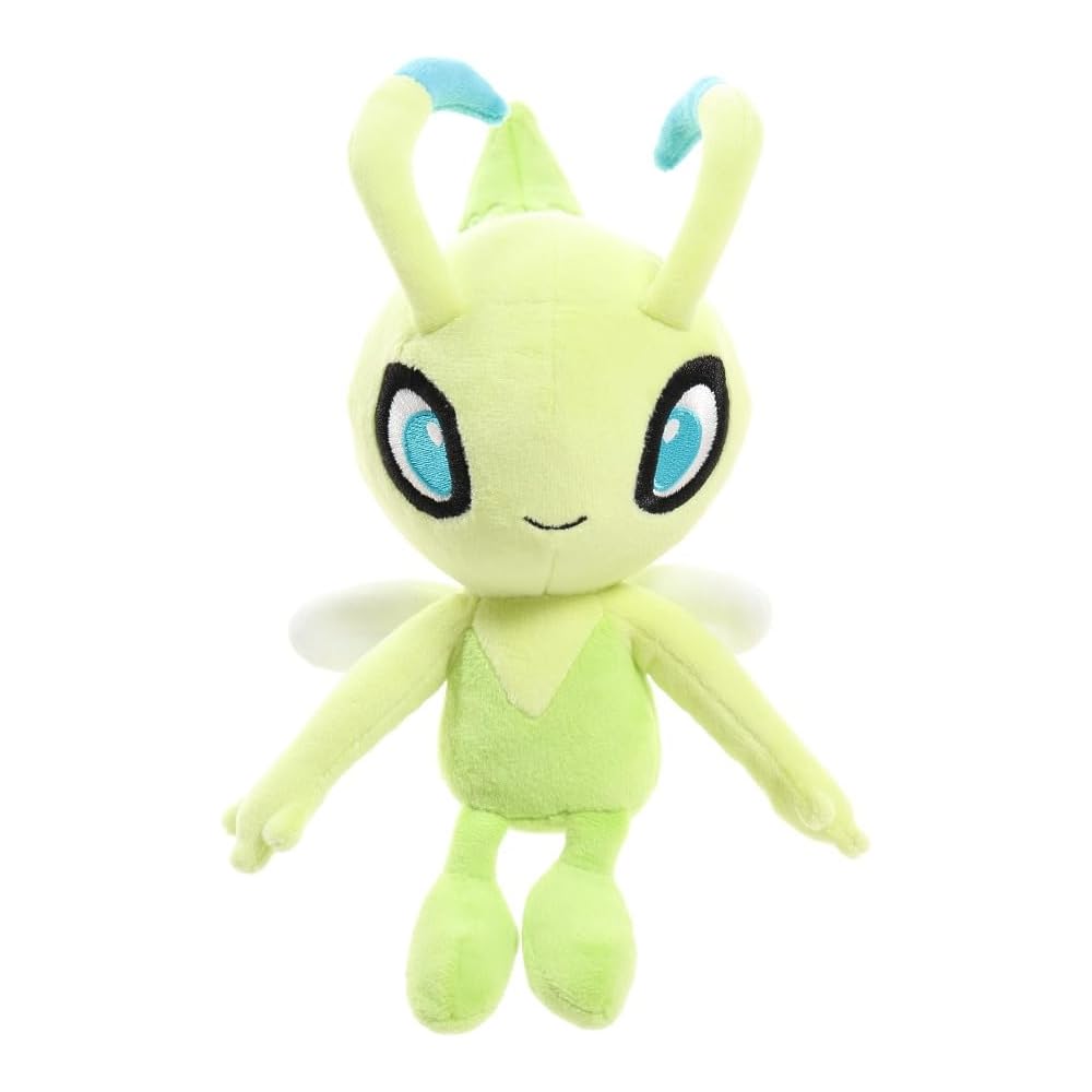 Sanei Boeki Pocket Monster All Star Collection Celebi Plush Toy 9.5x13x22cm Pokmon