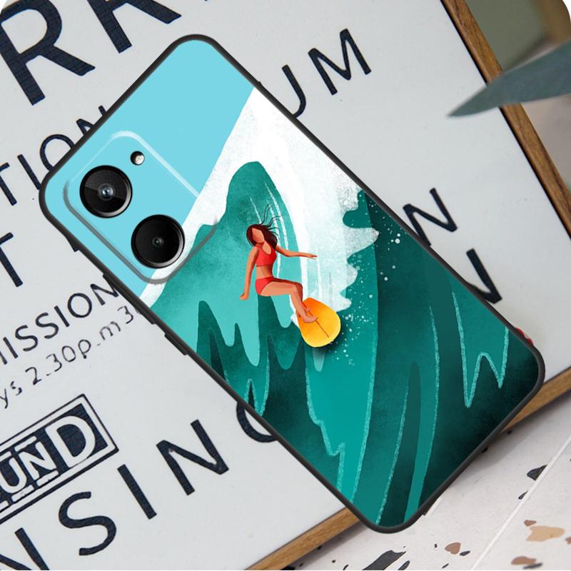 

Surfing Wave For Realme C31 C33 C35 C51 C53 C55 C67 GT5 GT Neo 6 9 10 11 12 Pro Plus C21Y C25s C30 Case Realme 12 Pro Plus