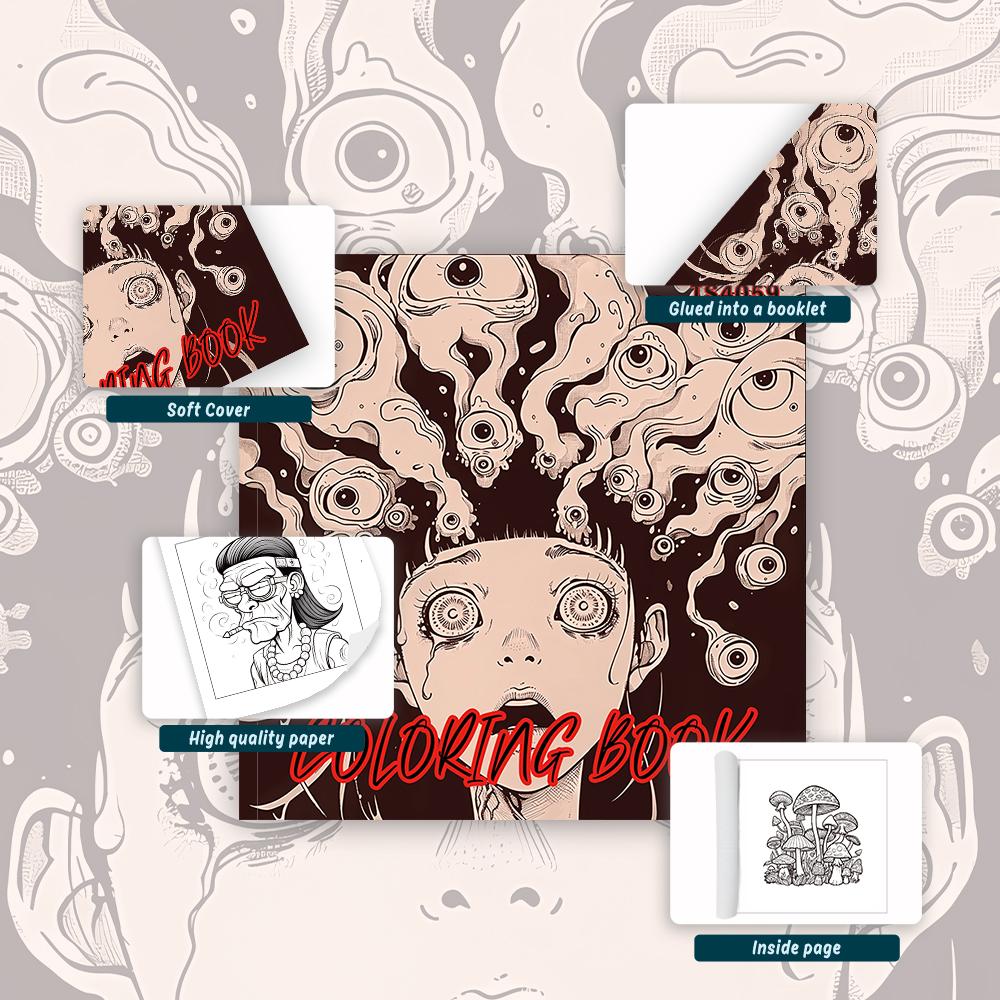 1pc,Teenagers coloring book,30 sheets different patterns 8.3x8.3''100gsm,is a Valentine's Day Easter Holiday Gift