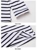 2024 Women's Loose Striped V-Neck Long-Sleeve T-Shirt - Versatile Spring Top