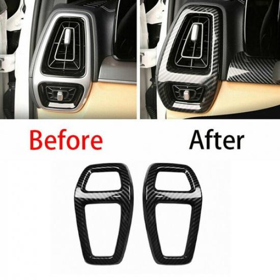 Carbon Fiber Front Side Air Outlet Vent Cover Trim For KIA Sorento 2021 2022