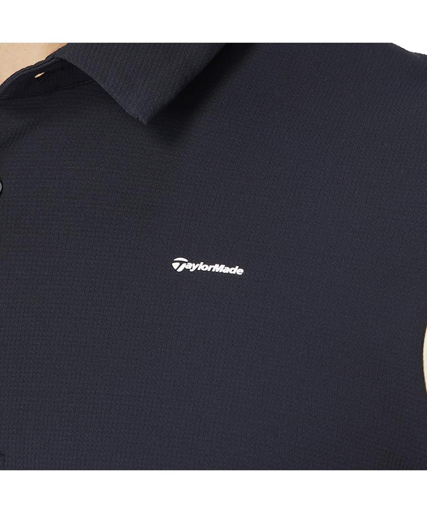 TaylorMade Diagonal Block S/S Polo Shirt, White, Size M, Men's, 2025SS UN618