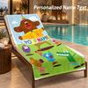 Hey Duggee Custom Name Beach Towel Large Soft Towel for Indoor Bathroom Outdoor Beach