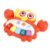 Leuchtendes Baby Klavier Spielzeug Multifunktionales Früherziehungs Krabbenförmiges Säuglingstastaturspielzeug für Baby