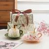 Shangqi Ceramic Couple Coffee Cup & Saucer Set