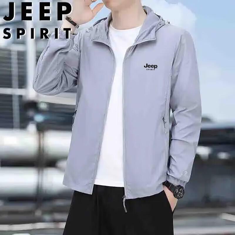 JEEP SPIRIT Men s Lightweight Hooded Sun Protection Jacket XL