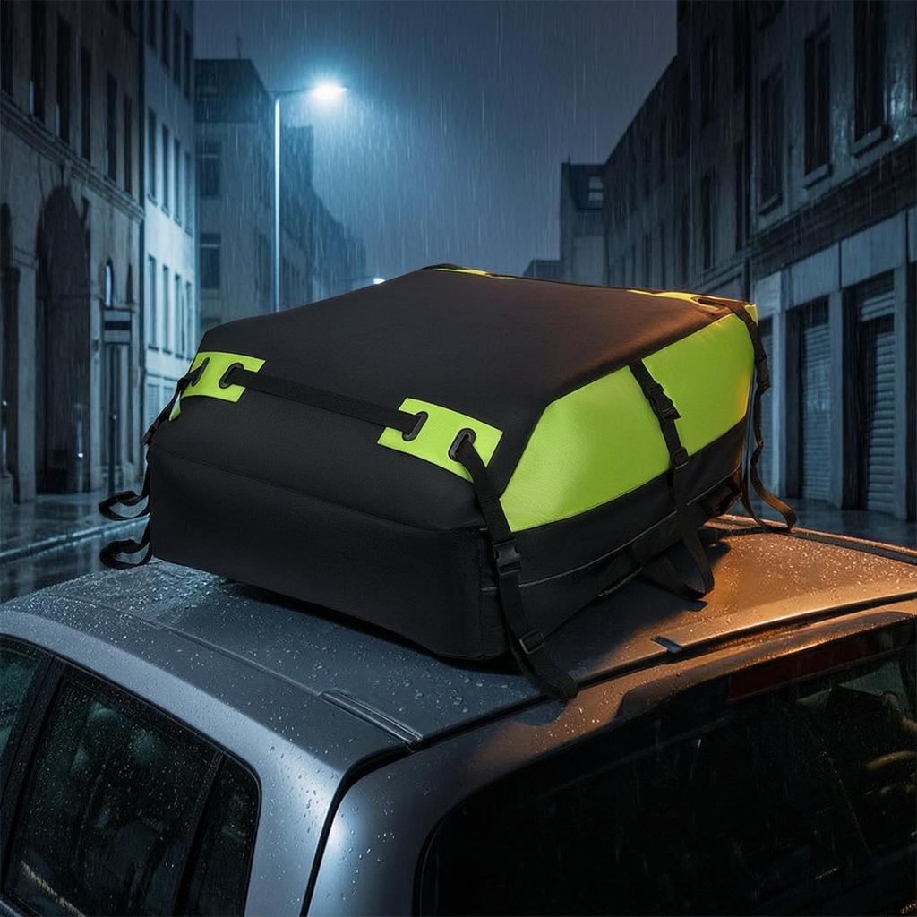 Car Rooftop Cargo Carrier with Straps Waterproof Roof Storage Bag