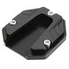 Motorcycle Side Stand Plate Pad High Strength Kickstand Pad Plate Support Accessory Black