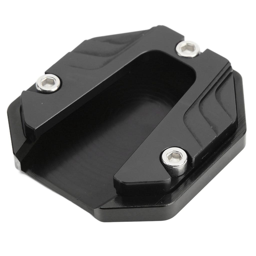 Motorcycle Side Stand Plate Pad High Strength Kickstand Pad Plate Support Accessory Black
