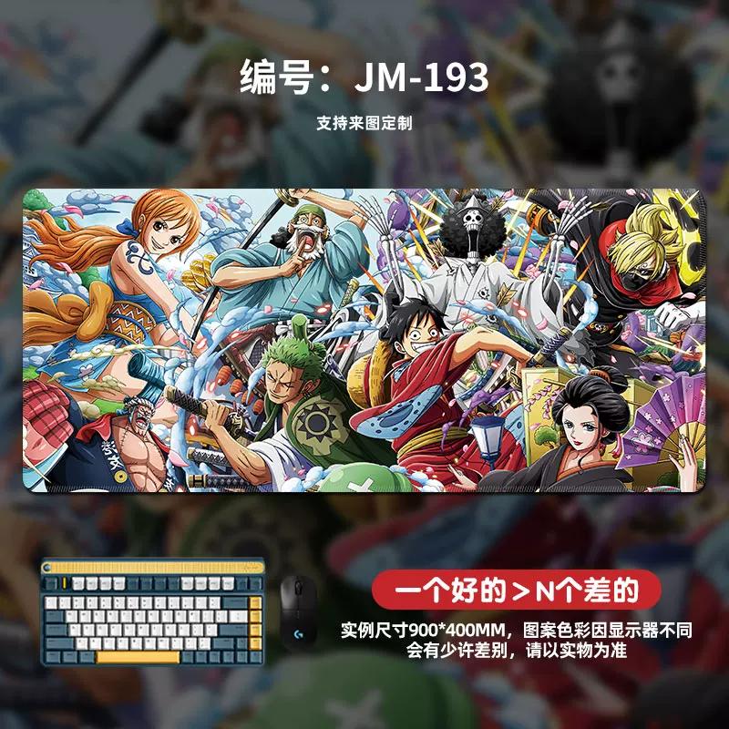 High Definition Pattern ONE PIECE Mouse Pad Oversized Animation Luffy Boys Gaming Table Mat Computer Pad Office Waterproof Non-slip Leather Mouse Pad