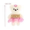 10pcs/set Plush Animal Mini Bear Flower Bouquet Foam Bear Cartoon Bouquet Doll  Girl Birthday Gift