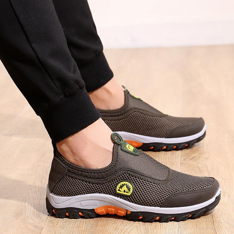 Outdoor hiking shoes mesh shoes men's breathable non-slip wear-resistant sports shoes running shoes casual versatile