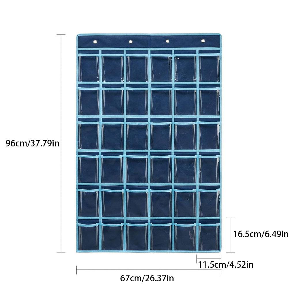 OxfordCloth Multi Grid Storage Organizer For Various Occasions With Rust Proof Metal Hooks Suitable