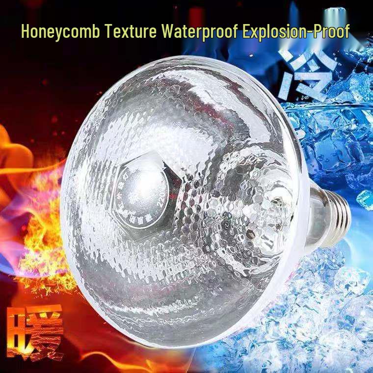 Animal Heating Lamp with Temperature Control - Waterproof Heat Lamp Shade for Chicks and Brooding