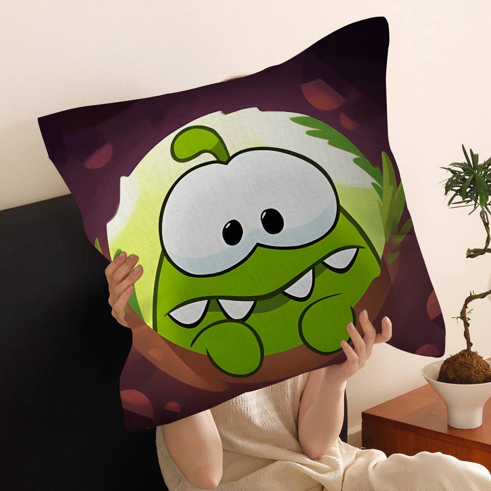 Cartoon oOm cute nNomm Pillow Gifts Home Office Furnishings Bedroom Sofa Car Cushion Cover case xcm