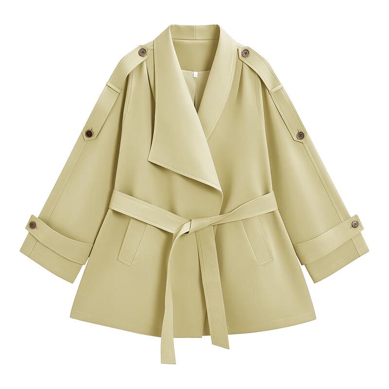 IEF British Style Trench Coat with Belt