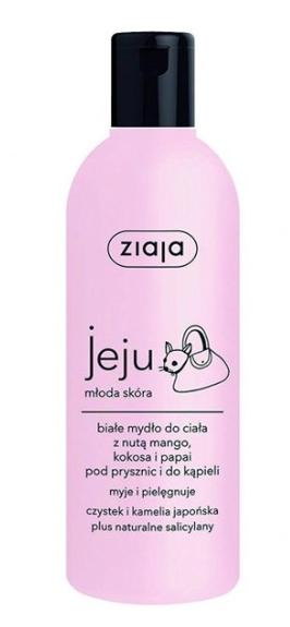 Ziaja Jeju White 2-in-1 Purifying Shower Gel & Bath Soap, 300ml
