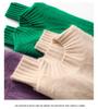 Women's Diamond Pattern Cashmere Cable Knit Wool Sweater, High Neck Pullover for Autumn and Winter