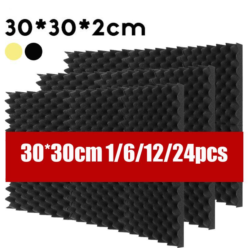 30x30cm Sound Acoustic Absorbing Panels Panel Wall Foam Studio Isolation Record 30x30cm Sound Acoustic Absorbing Panels Panel Wall Foam Studio Isolation Record