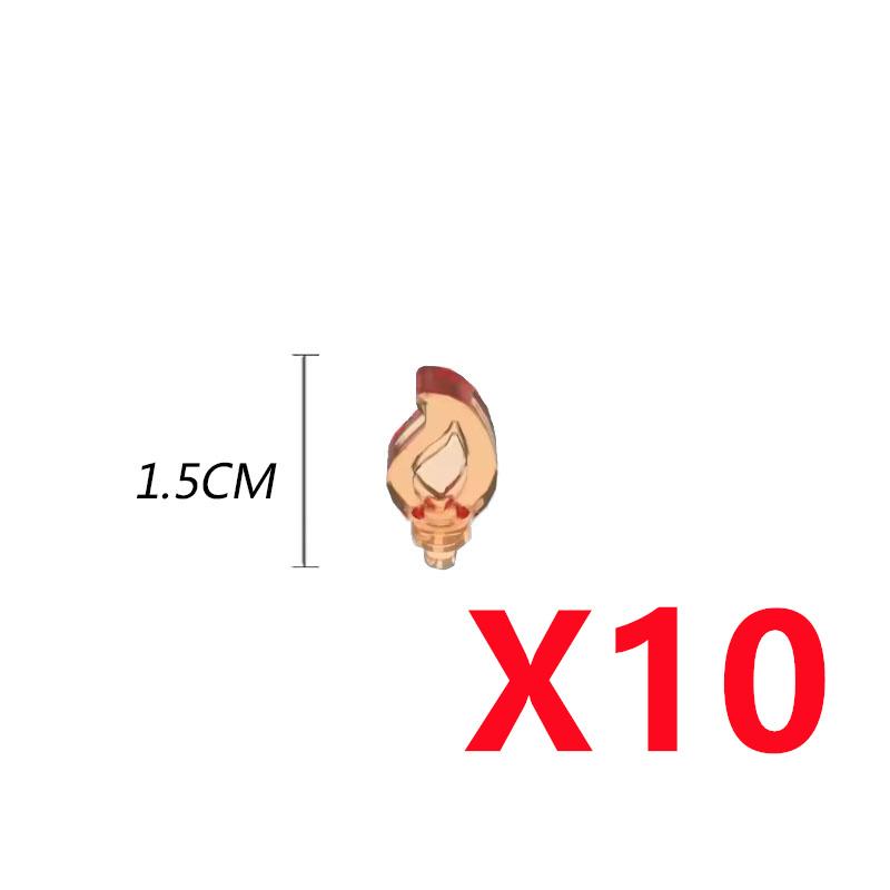 MOC Building Blocks Bonfire Flame Medieval Wine Bottle Accessories Set Candlestick Model Mini Brick Compatible Toy Gift DIY X019