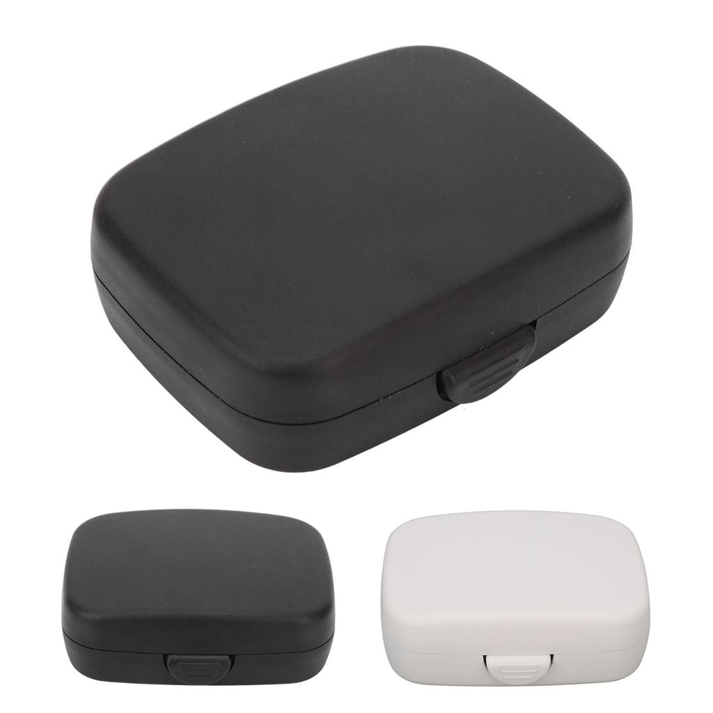 Hearing Aids Case Large Capacity Portable Quadrate Black Hearing Aids Storage Box for Home Outdoor T