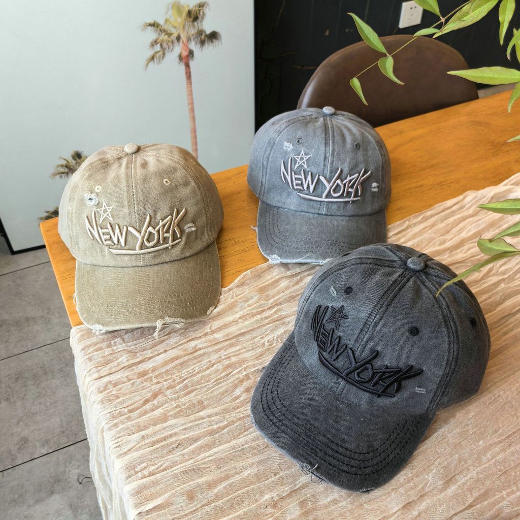 Cotton Baseball Cap For Men And Women With Embroidered Letter Design Sun Protection Casual Style