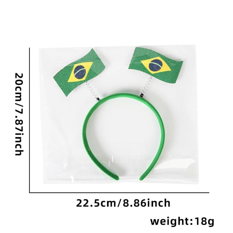 4pcs Matching Soccer Championship Headbands Comfortable Design Headddress For Game Night Parties Decoration