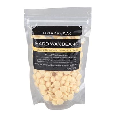 100g Depilatory Hot Hard Wax Beans Facial Body Bikini Legs Hair Remover Milk