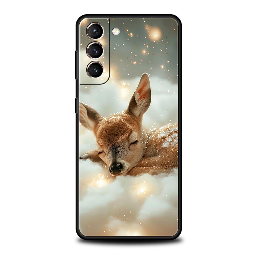 Deer Lichee Pattern Phone Case for Samsung Galaxy S26 S25 S24 S23 S22 S20 S21 FE Ultra S25 Edge Plus 5G Soft TPU Cover Funda Bag