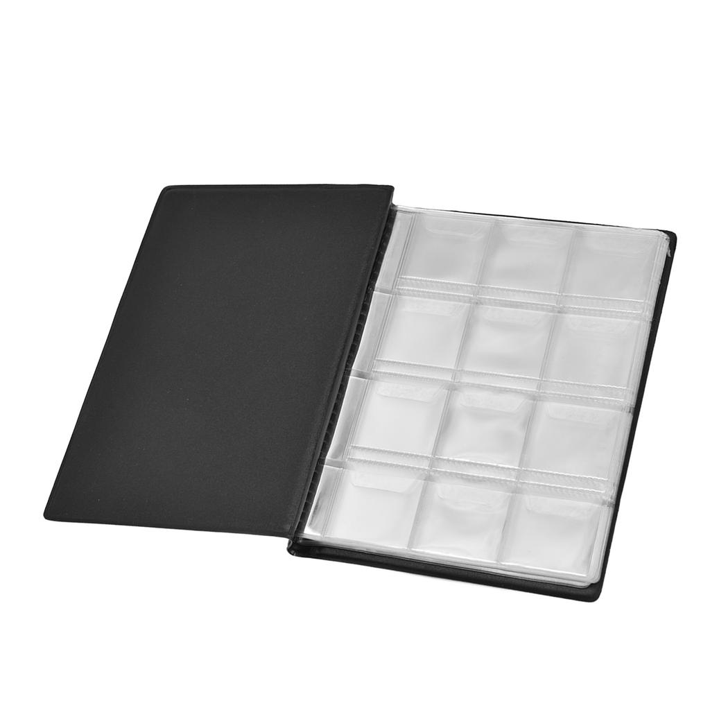 Coin Collection Book 120 PVC Pockets PU Cover Transparent Design Soft Highly Durable Clear Texture