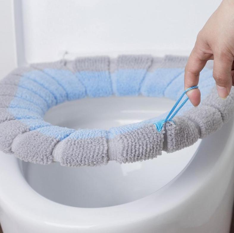 1Pcs Bad Wc Sitz Abdeckung Weiche Wärmer Waschbar Matte Abdeckung Pad Kissen Sitz Fall Wc Deckel Abdeckung Zubehör Bad hause