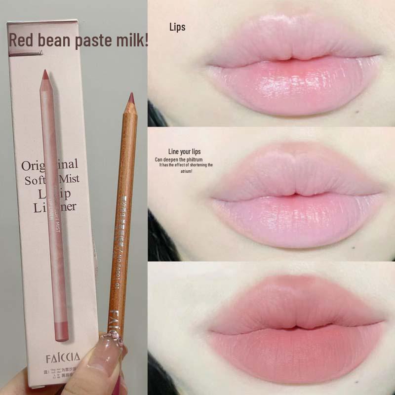 FAICCIA Original Soft Mist Lip Liner: Matte, Waterproof, Long-Lasting, Fade-Resistant, Defines Lip Shape.