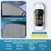 Adjustable Car Sun Shade For Side Window Quick Installation Side Window Curtain Polyester Material Window Sunshade