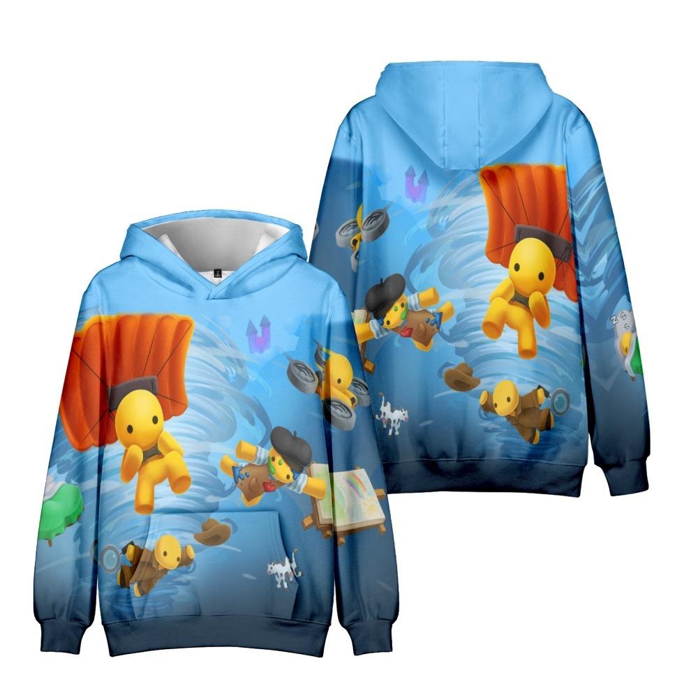 21 Kolorów Jesienna Moda Wobbly Life Kreskówkowy Nadruk Bluzy Casual Długi Rękaw Unisex Pulowery Streetwear Śmieszne Ubrania