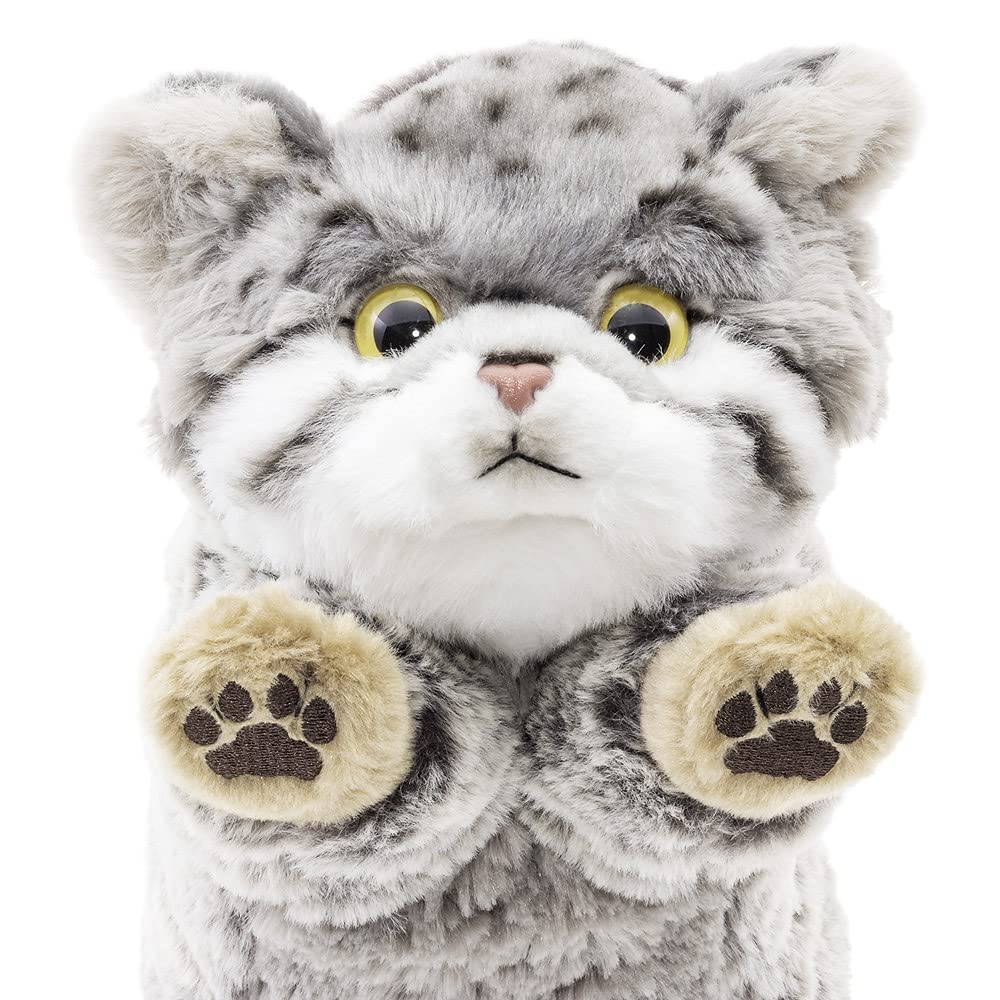 Calorata Pallas's Cat Plush Toy (Large/Reclining Series/Soft Touch) Realistic Animal Toy Doll Gift Present Birthday (Twice Tested) / Christmas Present