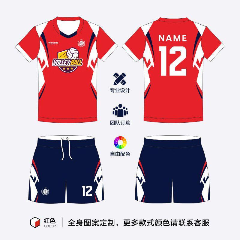 Camisa de Voleibol Personalizável de Manga Curta Unissex