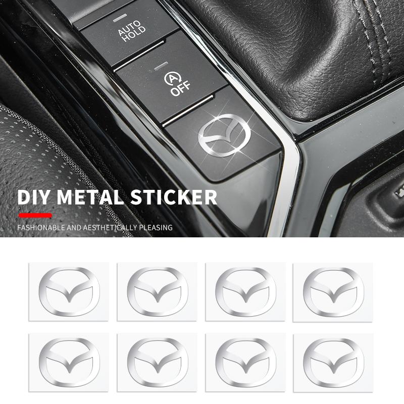Araba Logosu 3D Metal Çıkartmalar Dekoratif Aksesuarlar Mazda 2 3 5 6 Axela Atenza Speed 6 CX-3 MS Demio MPS Miata RX-7 RX-8 İçin