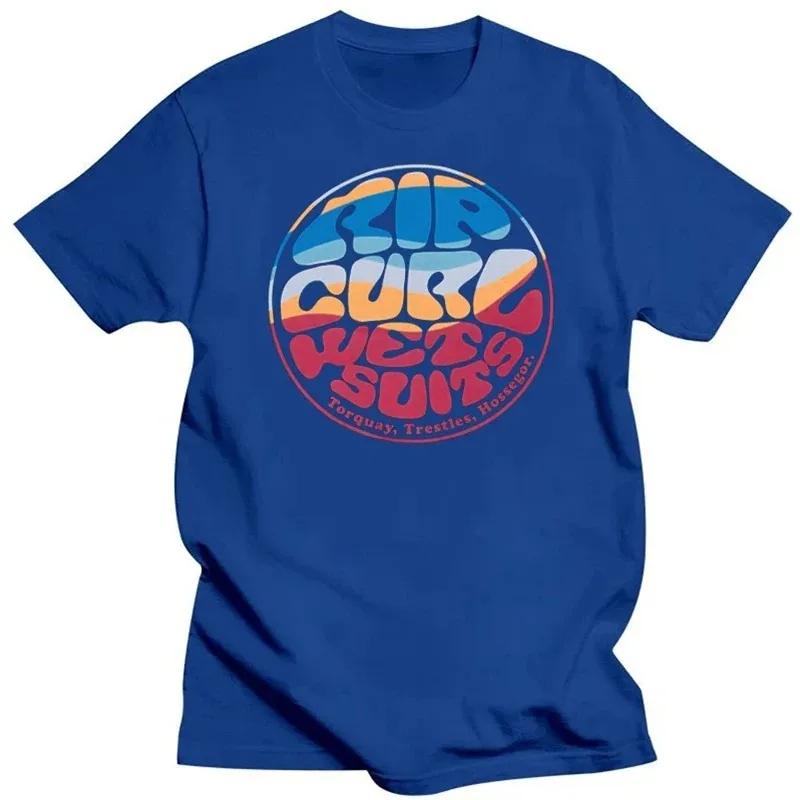 Men's Fashion Cotton T-Shirt Ripped Curls Printed T-Shirt High Quality Retro Short Sleeve T-Shirt Oversized Crew Neck Top Summer